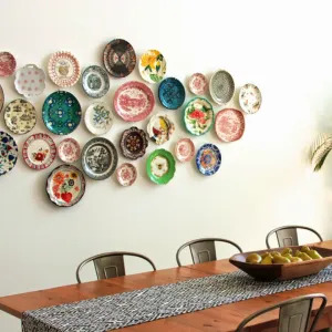 plates on wall