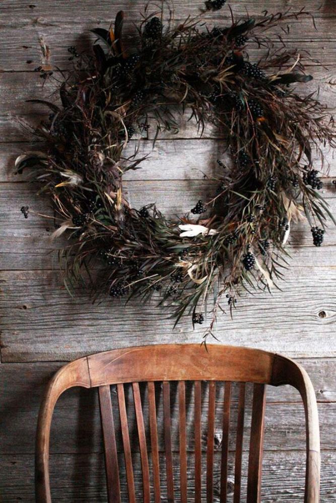 wreath entryway
